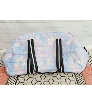 VICTORIA'S SECRET PINK CLOUD TIE DYE SMALL DUFFLE BAG
